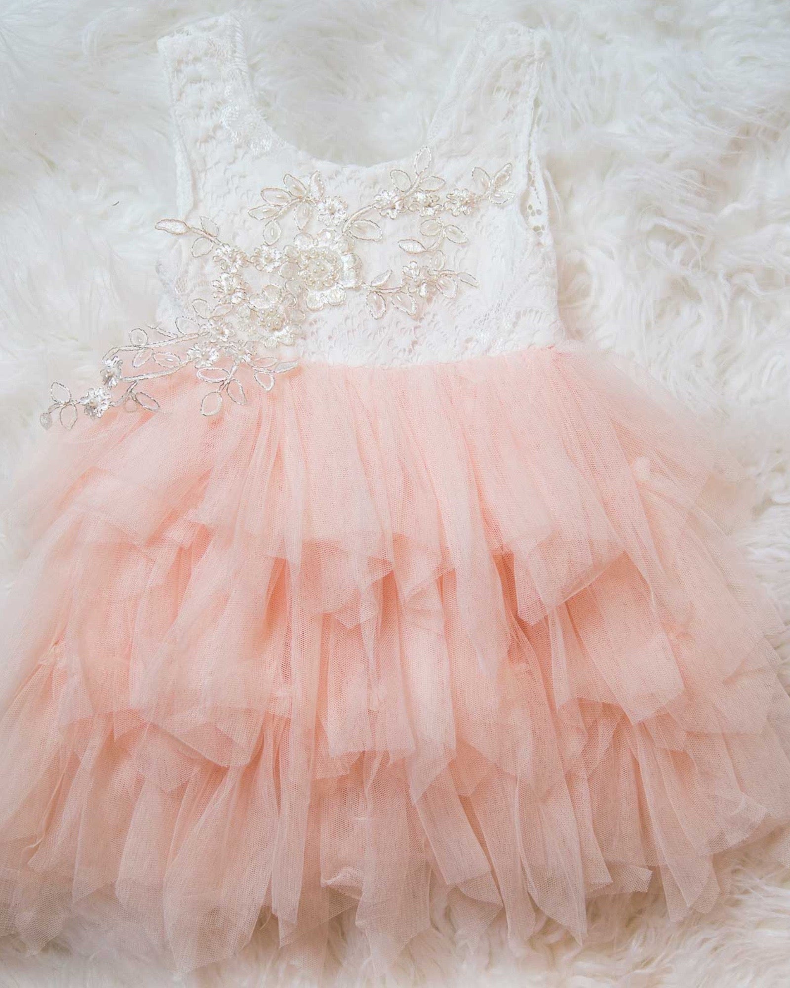 Vintage Tulle And Lace Dress - Short